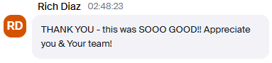 Client result: Prime workshop testimonial