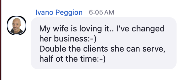 Client result: Ivano Peggion