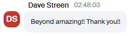 Client result: Prime workshop testimonial