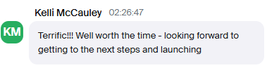 Client result: Prime workshop testimonial