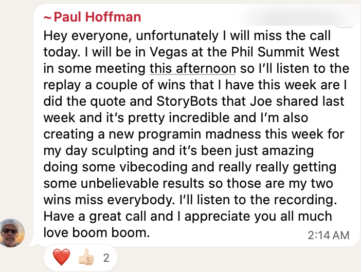 Client result: Paul Hoffman