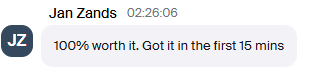 Client result: Prime workshop testimonial